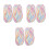 6Pcs Multi Colored Cotton Nylon Yarn for DIY Crochet Knitting Projects 8