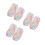 6Pcs Multi Colored Cotton Nylon Yarn for DIY Crochet Knitting Projects 9