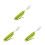 3Pcs Adaptive Forks for Adults Olive Green Anti-Shake Silicone Handle 4