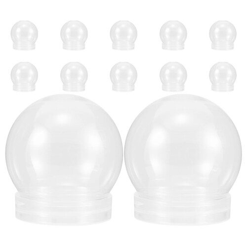 36Pièces Globes De Neige DIY Clair Pour Noël Loisirs 1