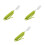 3Pcs Adaptive Forks for Adults Olive Green Anti-Shake Silicone Handle 5