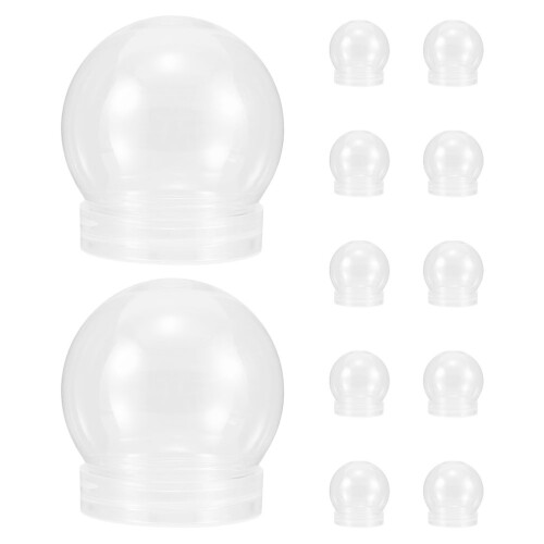 36Pièces Globes De Neige DIY Clair Pour Noël Loisirs 2