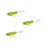3Pcs Adaptive Forks for Adults Olive Green Anti-Shake Silicone Handle 8
