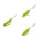 3Pcs Adaptive Forks for Adults Olive Green Anti-Shake Silicone Handle 9
