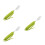 3Pcs Adaptive Forks for Adults Olive Green Anti-Shake Silicone Handle 10