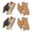 12Pcs Unique Design Graduation Hat Brooches Metal Multi Color 2
