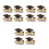 12Pcs Unique Design Graduation Hat Brooches Metal Multi Color 7