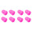 8Pcs Durable Silicone Guitar Finger Caps Pink Protectors for Beginners 2