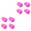 8Pcs Durable Silicone Guitar Finger Caps Pink Protectors for Beginners 3