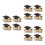12Pcs Unique Design Graduation Hat Brooches Metal Multi Color 9