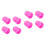 8Pcs Durable Silicone Guitar Finger Caps Pink Protectors for Beginners 4