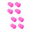 8Pcs Durable Silicone Guitar Finger Caps Pink Protectors for Beginners 7