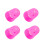 8Pcs Durable Silicone Guitar Finger Caps Pink Protectors for Beginners 8