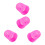 8Pcs Durable Silicone Guitar Finger Caps Pink Protectors for Beginners 10