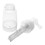 2Pièces Conteneur Poudre Spray Plastique Transparent Polyvalent 2