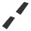2Pcs Smooth Surface Hair Dye Board Highlighting Tool Black Plastic 5
