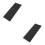 2Pcs Smooth Surface Hair Dye Board Highlighting Tool Black Plastic 10