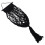 2Pcs Black Plush Toy Organizer Cotton Rope Net Wall Mounted Storage 2