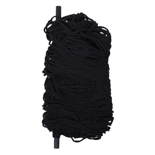 2Pcs Black Plush Toy Organizer Cotton Rope Net Wall Mounted Storage 2