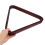 2Pcs Pool Table Accessories Solid Wood Rack Triangle Dark Red Durable 4