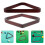 2Pcs Pool Table Accessories Solid Wood Rack Triangle Dark Red Durable 11