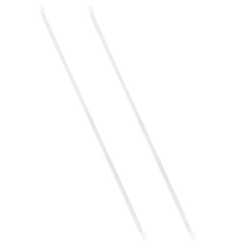 10Pcs Window Blind Tilt Rod White PP Blind Wand Replacement with Hook 2