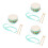 3Pcs Handheld Drum Toy for Kids Professional Tuning 9