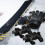 1Pair Adjustable Black Toddler Ice Skates Plastic Double Runner Shoes 2