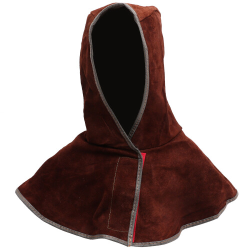 5Pcs Cowhide Welding Caps with Neck Drape Flame-Retardant Hood 2