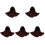 5Pcs Cowhide Welding Caps with Neck Drape Flame-Retardant Hood 4