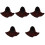 5Pcs Cowhide Welding Caps with Neck Drape Flame-Retardant Hood 5