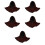 5Pcs Cowhide Welding Caps with Neck Drape Flame-Retardant Hood 9