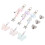 15Sets Plastic Metal Type C Dust Plug Charm with Butterfly for Phone 3