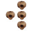 4Pcs Recirculating Ceramic Tabletop Fountain Light Brown Garden Accent 7