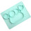 2Pcs Green Silicone Placemat Dining Tray Baby Tableware with Suction 2