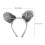 4Sets Comfortable Grey Plush Wolf Costume Ears and Tail for Kids 11