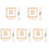 5Sets Small Wood Weaving Loom Set Khaki DIY Knitting Tool Kit 3