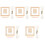 5Sets Small Wood Weaving Loom Set Khaki DIY Knitting Tool Kit 4