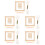 5Sets Small Wood Weaving Loom Set Khaki DIY Knitting Tool Kit 7