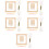 5Sets Small Wood Weaving Loom Set Khaki DIY Knitting Tool Kit 8
