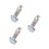 3Pcs White Wall Dispenser Manual Liquid Soap for Shower and Kitchen 3