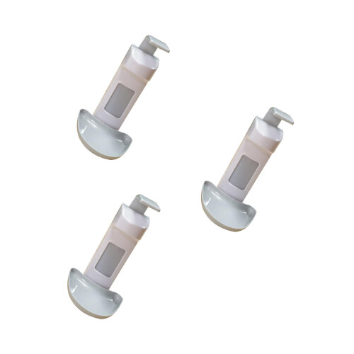 3Pcs White Wall Dispenser Manual Liquid Soap for Shower and Kitchen 2