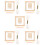 5Sets Small Wood Weaving Loom Set Khaki DIY Knitting Tool Kit 9