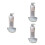 3Pcs White Wall Dispenser Manual Liquid Soap for Shower and Kitchen 5