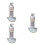 3Pcs White Wall Dispenser Manual Liquid Soap for Shower and Kitchen 6