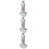 3Pcs White Wall Dispenser Manual Liquid Soap for Shower and Kitchen 8