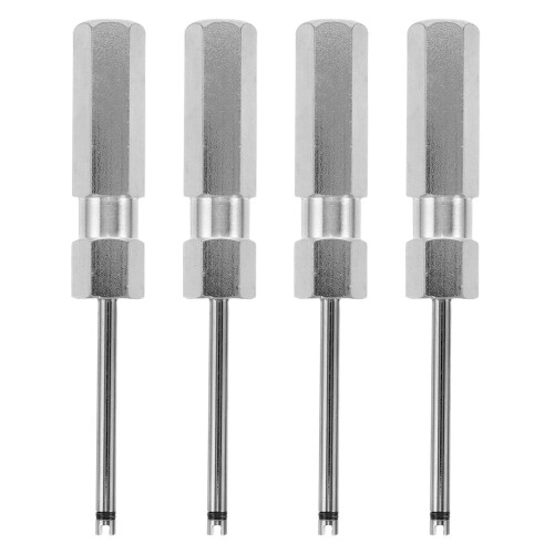 20Pièces Outil Extraction Valve Aluminium Argenté Rapide Et Polyvalent 1