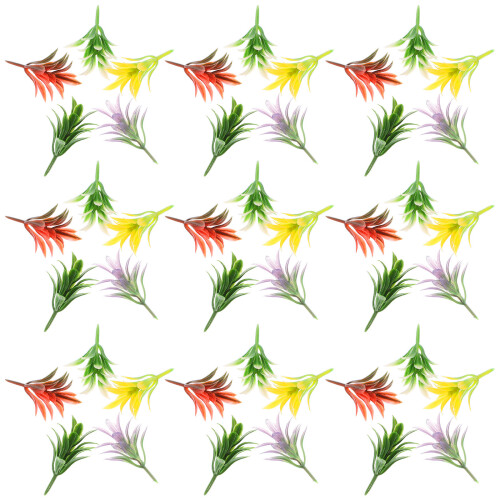 250Pcs Plastic Mini Plant Clusters Assorted Colors for Model Landscape 1