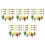 250Pcs Plastic Mini Plant Clusters Assorted Colors for Model Landscape 6