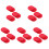 100Pcs Red Plastic Ice Hockey Pucks Durable Table Game Accessories 4